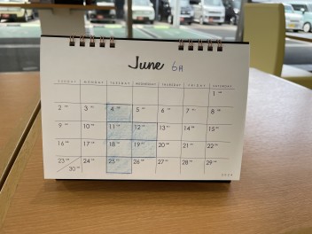 【重要】６月の定休日のご案内