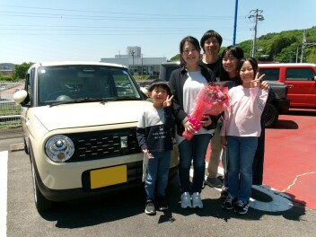 新車ラパンご納車頂きました！