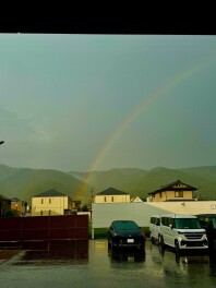 幸運の虹？！