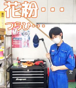 花粉が・・・つらひ・・・