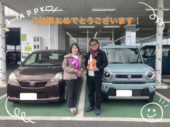 山田様ご夫婦　ハスラーご納車おめでとうございます！