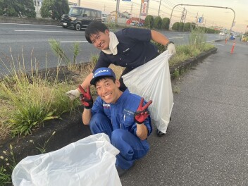 地域清掃を行いました！