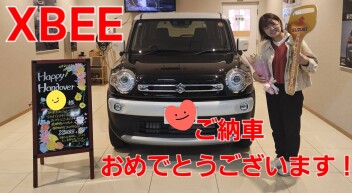 雪道もへっちゃら！！　クロスビーご納車です！！