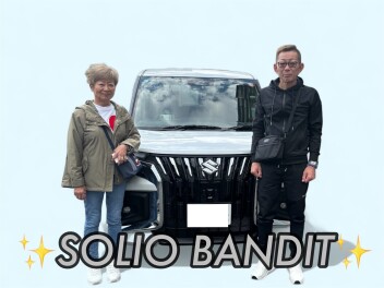 真っ白なソリオバンディットご納車です！！