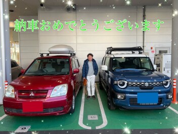 クロスビーのキャリア付き納車しました