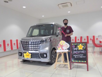 Ｔ様、スペーシアカスタムご納車させていただきました！！