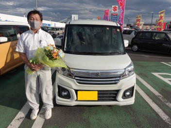 ＭＫ４２Ｓ型　スペーシアカスタムのご納車、おめでとうございます！