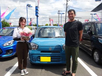 Y様にアルトご納車おめでとうございます！