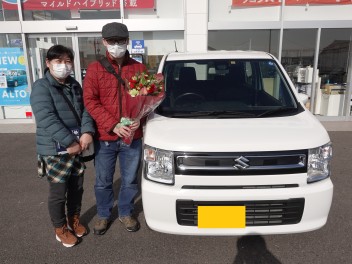 ワゴンRのご納車、おめでとうございます！