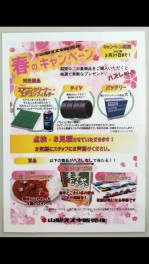 春のキャンペーン実施中！