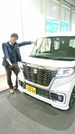岩見沢店大人気のスペーシアカスタム！試乗車準備しています！！もちろん決算も開催中～Ｖ（★ｖ★）Ｖ