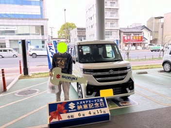 ☆★☆　K様 スペーシアカスタムご納車です！　☆★☆