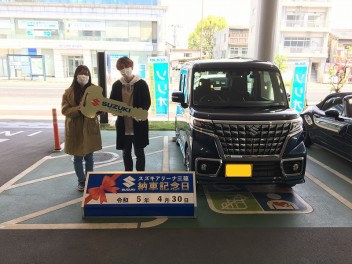 ☆★☆　Y様 スペーシアご納車です！　☆★☆