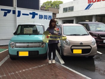 ラパンをご納車いたしました♪