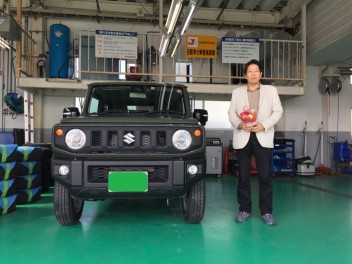 お待たせいたしました！ジムニーご納車おめでとうございます！！