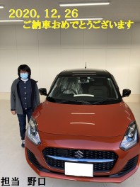 Ｓ様　スイフトご納車です