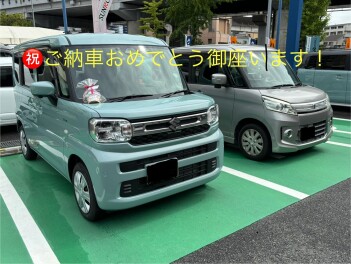 この度、スペーシアをご納車致しました！