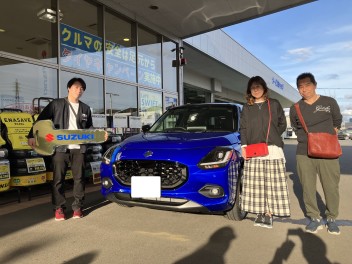新型スイフト、ご納車おめでとうございます♪
