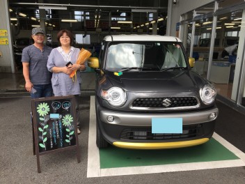 クロスビーご納車させて頂きました(^o^)