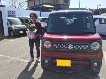 Ｍ様スペーシア　ギア納車おめでとうございます☀