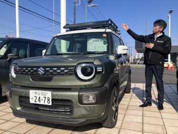 「新型クロスビー アウトドアスタイル」！！ 用品カスタムでキャンプ仕様に♪