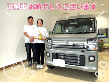 S様にエブリイワゴンを納車させていただきました。