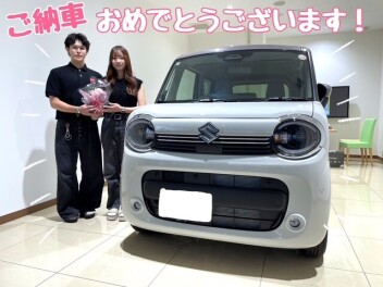 K様にワゴンＲスマイルを納車させていただきました