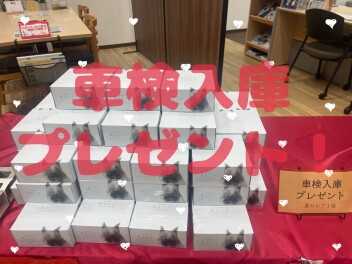 車検入庫プレゼント！！