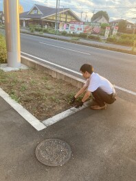 拠点周辺の清掃を行いました！