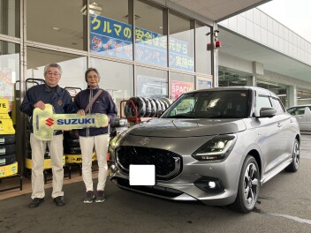 スイフト、ご納車おめでとうございます♪