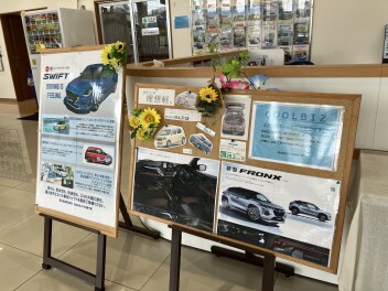 夏のディスプレイ始まりました