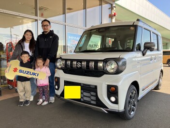 スペーシアギア、ご納車おめでとうございます♪