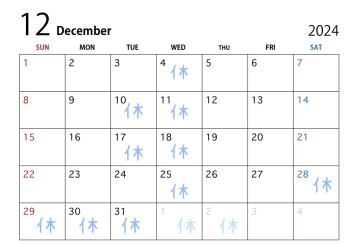 ～12月の営業日～