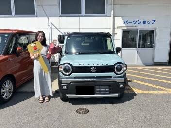 I様にハスラーをご納車させて頂きました