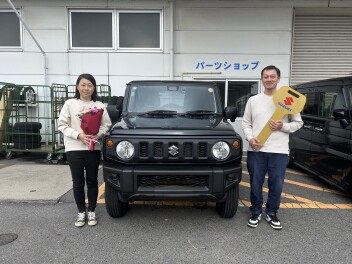 F様にジムニーをご納車させて頂きました