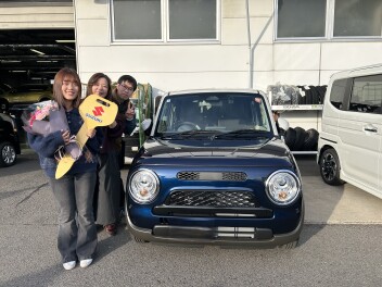 Y様にアルトラパンをご納車させて頂きました