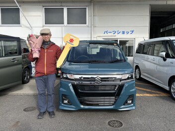 O様にワゴンRをご納車させて頂きました