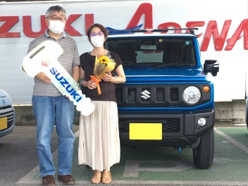 I様、ジムニーのご納車おめでとうございます。