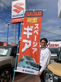 【定休日のご案内】新型スペーシアギアデビューフェア開催中です(^_-)-☆