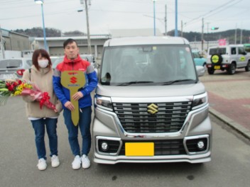 K様、スペーシアカスタムご納車です♪
