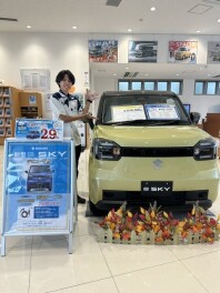 週末はスズキ名護店へ【e SKY】展示してます!!