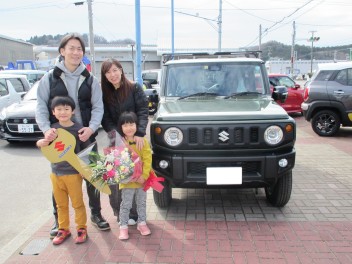Ｗ様ジムニーご納車おめでとうございます！
