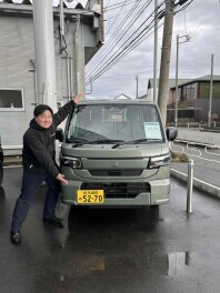 なんと佐渡店にて新型キャリイ試乗車で登場Σ(ﾟДﾟ)