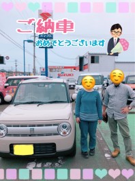 低燃費で可愛らしいラパンのご納車