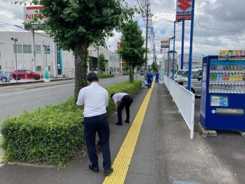 ☆朝清掃をしました☆