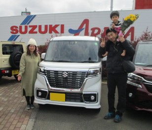 ☆ご納車御礼☆スペーシアカスタムをご納車しました！