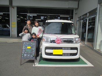 スペーシア店頭納車させて頂きましたヽ(^o^)丿