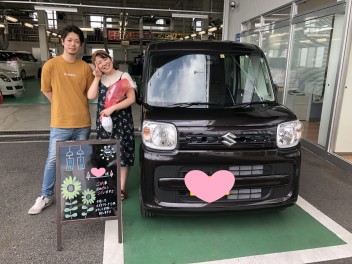 スペーシアご納車させて頂きましたヽ(^o^)丿