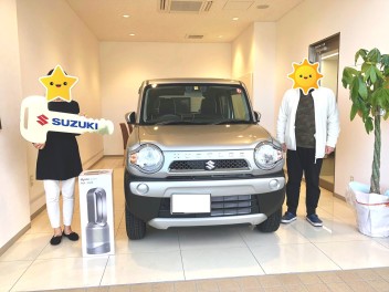 令和元年登録、メモリアルハスラーご納車です！