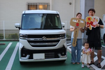 スペーシアカスタムご納車致しました♪